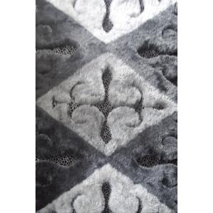 Luxury Super Soft Polyester Shaggy Rug Leather Under Mixed Floor Area Rug