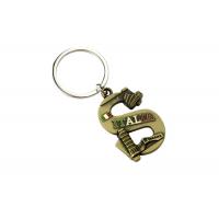 China Laser Engraving Letter Key Ring 4mm Thick Souvenir Keychain Metal Ring on sale