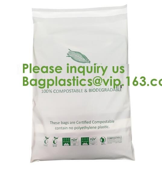 EN13432 100% Bio Degradable Mailing Bags Custom PLA PBAT Compostable Courier