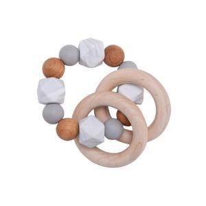 China Practical Silicone Baby Teether Reusable , Chewable Silicone Focal Beads supplier