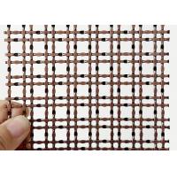 China 316 Stainless Steel Red Color Antique Copper Lock Crimp Wire Mesh For Ceiling on sale