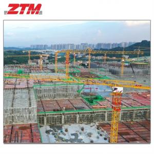 ZTT336 Flattop Tower Crane 18t Capacity 75m Jib Length 2.7t Tip Load Hoisting Equipment