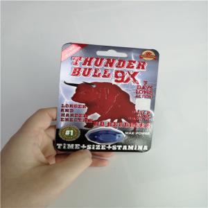 China Rhino 7 3D Blister Card Packaging Mens Sexual Supplements For Boosting Libido supplier
