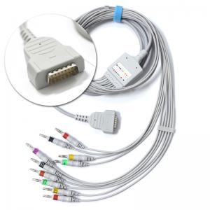 3/5 Lead EKG / ECG Cable ECG Accessories For Precise Measurement