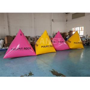 China Race Mark Advertising Inflatable Triathlon Buoy Triangular Shape Inflatable Buoys Inflatable Water Buoy supplier