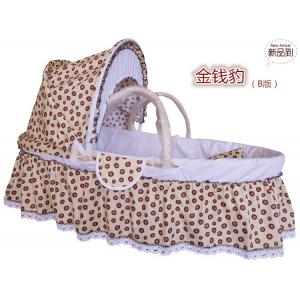 China grass baby moses basket corn husk baby moses basket bed with liner set supplier