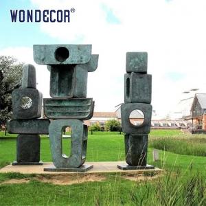 China Outdoor Garden 3D Bronze Statues Sculpture Metal Decoration Large Modern Geometric Art supplier