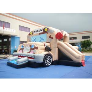 China Best sale commercial inflatable truck bouncer for kindergarten waterproof PVC inflatable truck jumping house supplier