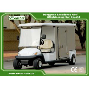 China EXCAR Electric Food Cart White 5KW Golf Beverage Cart With Steel Chassis supplier