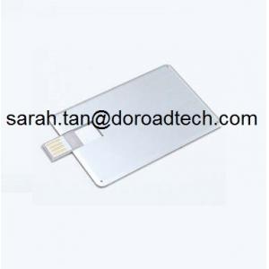 China 100% Real Capacity Metal Bank Card USB Flash Drives, Customized USB Memory Sticks supplier