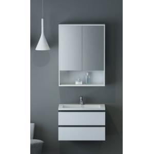 China High Grade MDF Wall Hung Bathroom Cabinet Vanity Units With Mirror Cabinet supplier