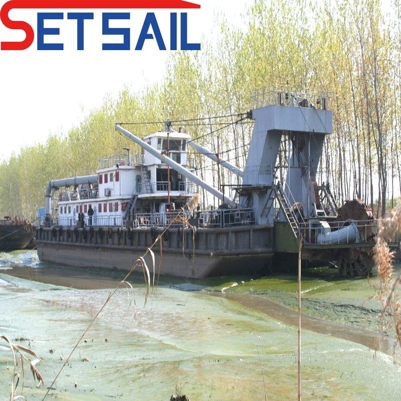 China Profundidad de dragado de 8m-20m Siemens PLC Flujo de agua 5000m3 Roda Bucket Dredger con cabeza wholesale