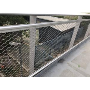 agujero de acero inoxidable del balcón 50*50m m de 1.5m m Webnet Mesh Railing Guard Bridge Stairway