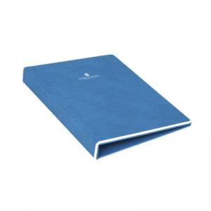 hotel leather sets blue / white pu compedium folder  for 5-star hotel guest supply