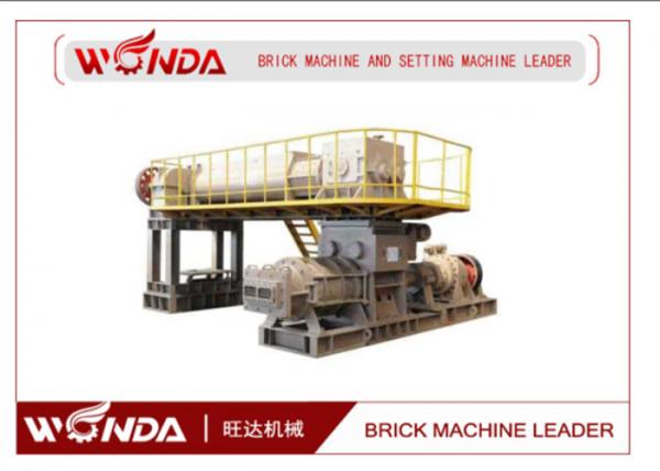 High Manganese Steel Red Clay Bricks Manufacturing Machine With Double Shaft