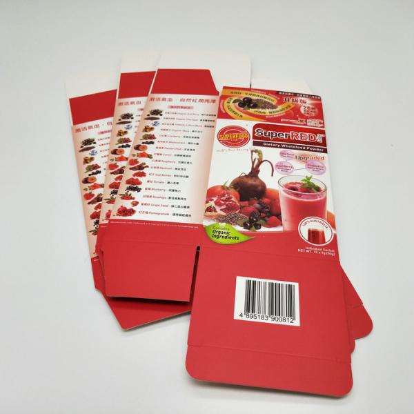 Food Grade Color Paper Box Glossy Lamination / Matt Lamination Printing