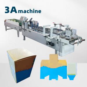 6 Corner Box Folder Gluer Machine for Semi Automatic Cigarette Box Production Plant