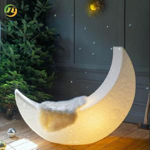 Moon Floor Lamp Lounge Chair Luminous Lamp For Bedroom Living Room