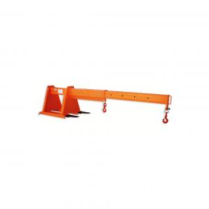 1000kg Forklift Mounted Jib Crane Forklift Attachment Orange