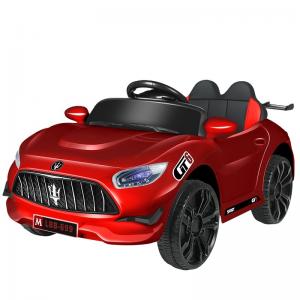 2022 Popular Battery Powered Ride On Toy With Remote Control LED Electric Car for Kids