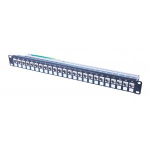 China FTP Modular Patch Panel 24 Port Cat6a Shielded Patch Panel supplier