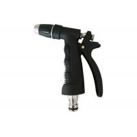 China Black Color Metal Water Spray Gun , Metal Garden Hose Spray Gun High Reliability on sale