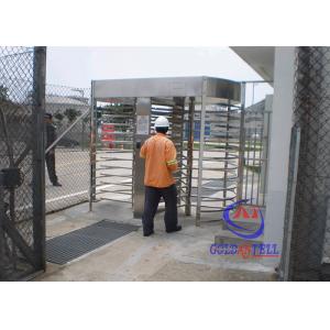 China Mifare Card Automatic Full Height Turnstiles Prison / Bank / Construction IP62 50Hz supplier