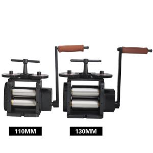 China 110/130mm Manual Jewellery Rolling Machine Adjustable Press Thickness supplier