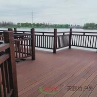 China Bamboo Composite Outdoor Decking Board Weatherproof Custom on sale