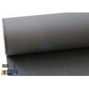 China Fiberglass Fabric Black Acrylic Coated 260G 0.2MM Welding Blanket Materials supplier