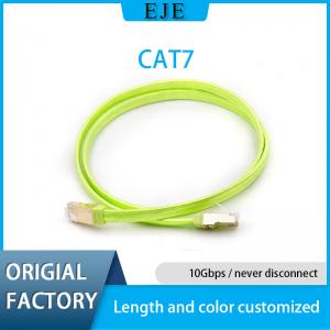 Green Flat Cat 7 Ethernet Patch Cable Sftp 10gbit/S 600mhz 1m-10m