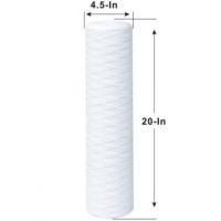 China 20 inch PP Polypropylene Yarn Spiral Wound Filter Cartridge for Video Outgoing-Inspection on sale