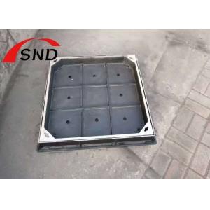 China 600*600mm Ductile Iron Recessed Square Cast Iron Manhole Cover with High Load-Bearing Capacity wholesale