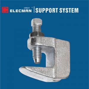 China Plain Zinc Plated Malleable Beam Clamp Junior Universal Beam Clamps Black Sliver supplier