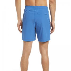 Shorts des vêtements de sport de coton de forme physique bleue des hommes courants s'exerçants occasionnels adaptés aux besoins du client de gymnase