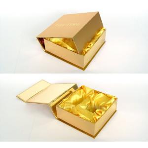 Customized Gold Present Wine Gift Cardboard Boxes with Lids for Wedding