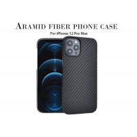 China Magnetic Black Color Full Cover Aramid Fiber Phone Case For iPhone 12 Pro Max Kevlar Mobile Case on sale