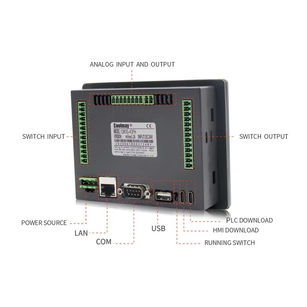 China PLC NPN passif combiné 8 de PWM adapté aux besoins du client HMI creuse des rigoles l'écran tactile de PLC supplier