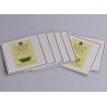 Personalized printed silver embossing self adhesive artpaper labels for green