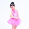 Floral Ruffle Ballet Dance Costumes Curling Hem Dress Back Cross Straps