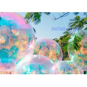 China PVC Inflatable Reflective Bubble Ball / Rainbow Inflatable Mirror Ball Colorful supplier