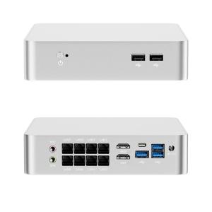 China Intel Core i7-8705G 8 LAN 2 HDMI 1 DC DDR4 64GB RAM インダストリアルミニPC supplier