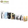 China Zip Lock Flat Bottom Coffee Packing Bags With Valve Custom Printed wholesale