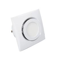 China Wall Ceiling Mount Ventilation Fan with LED Light and 162-252 Air Quantity in White on sale