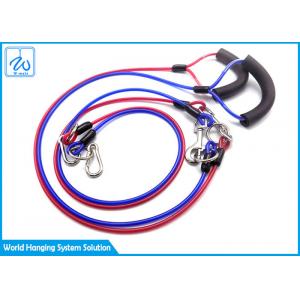China Safety Anti Bite Pet Tie Out Cable , Colorful Drawstring Heavy Duty Dog Cable supplier