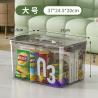 China Plastic Storage Bins With Lids Quart Storage Containers With Black Buckle Latch, Stackable Storage Organizers For Home Pantry Office Classroom Organization, Clear wholesale