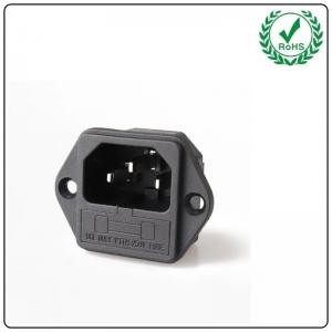 High Quality 4 Pin AC Inlet Power Plug Socket Male Female Socket Connector With Fuse With CCC/KC/CE/UL Certification