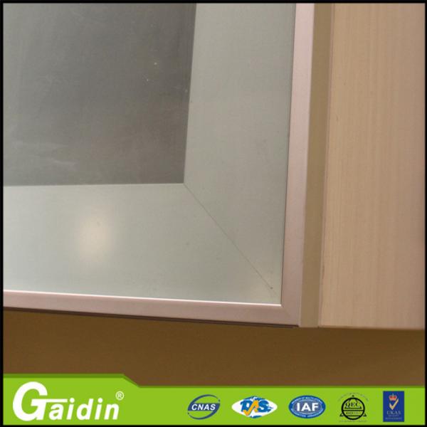 anodized wooodgrain glass insert electrophoresis kitchen cabinet aluminum door