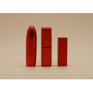 China Small Volume Red Lip Balm Tubes , Customized Lipstick Containers supplier
