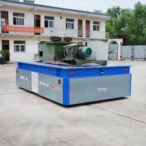 China 40T Steerable Die Transfer Cart Rubber Wheel Battery Transfer Carriage supplier